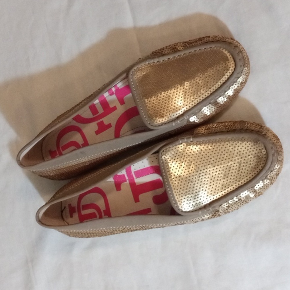 Joan & David sequin Dafaline loafers